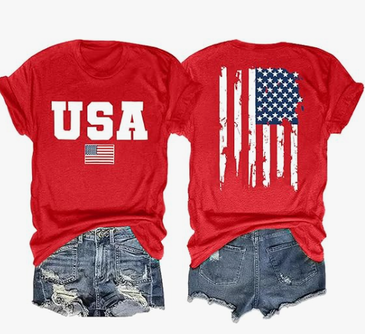 American Flag Shirts for Women